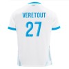 Camisola Olympique de Marseille Veretout 27 Homen Equipamento 1ª 24/25